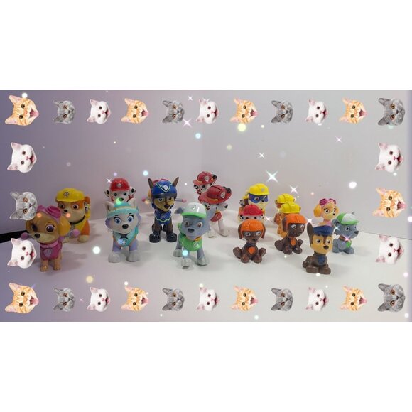 Paw Patrol Action Figures 18 Lot Chase Marshall Skye Rocky Rubble Everest Zuma - Picture 13 of 14